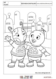 back-yardigans boyama sayfaları